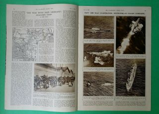 the london illustrated news 11/9/1940 WW2 Greek Map war in Greece FDR vs Wilkie 4