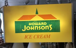 Vintage Rare Howard Johnsons Ice Cream Lighted Sign