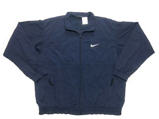 Vintage 90s Nike Track & Field USA Flag Blue Windbreaker Jacket Mens Size Large 2