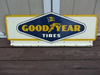 Vintage Goodyear Tires Dealer Sign 1960 