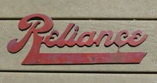 Vintage Aluminum Reliance Trailers - Bodies Vehicle Emblem Badge