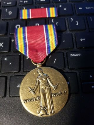 World War Ii Victory Medal,  Ribbon See Store Ww2 Medal / 3 A Week