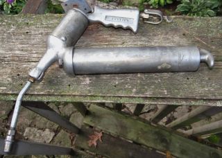 Rare Tokheim Pneumatic Grease Gun Gas Oil Pump Co Vtg Antique