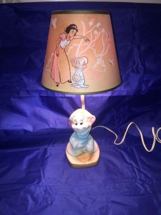 Walt Disney Rare And Scarce Vintage 1940s Dumbo Character Lamp -