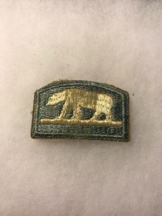 Us 1940s Patch King Artic Service Polar Bear Patch (d638