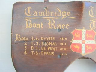 Cambridge University Boat Race Team Sliding Seat - dated 1891? rowing vintage 2
