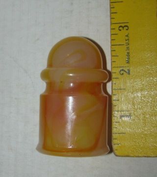 Vintage Slag Glass Car Ashtray Akro Agate Insulator 4