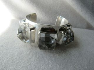 Rare Stephen Dweck Sterling Silver Crystal Jeweled Cuff Bracelet Wow 3