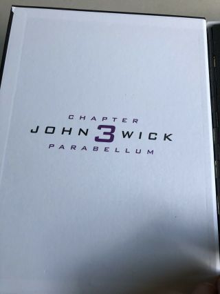 John Wick 3 Authentic Book Safe w/ Coin,  Continental Note Pad,  Pencil,  VERY RARE 4