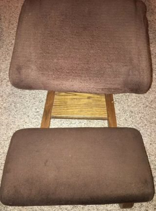 True Vintage Kneeling Chair Mid Century Modern Kent Wood Balans Style Ergonomic
