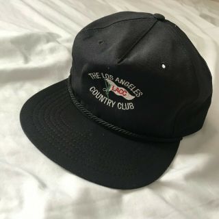 Vintage Los Angeles Country Club Lacc Adjustable Hat Top 100 Rare Pga Golf