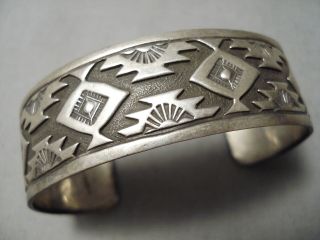 Quality Danny Smith Vintage Navajo Sterling Silver Native American Bracelet Old