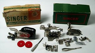 Vintage Singer Sewing Machine 99K W/Case Pedal EL412954 (1956) Fine Stitching 4