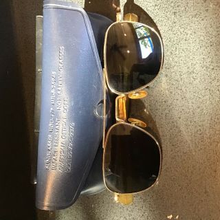 Vintage American Optical 5 - 1/2 Ao Pilot Aviator Sunglasses