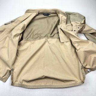 Vintage Polo Ralph Lauren Military Safari Shooting Jacket Khaki Tan • Large 5