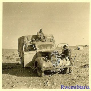 Best Wehrmacht Afrika Korps Troops In Desert W/ Ford G917t Lkw Truck