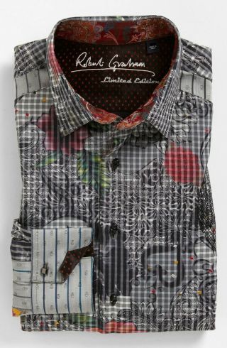 Robert Graham Limited Edition Tequila Embroidered Rare Shirt L $498 4