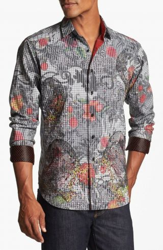 Robert Graham Limited Edition Tequila Embroidered Rare Shirt L $498 5