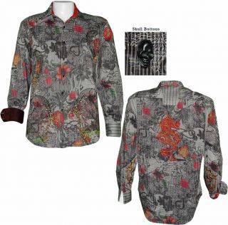 Robert Graham Limited Edition Tequila Embroidered Rare Shirt L $498 6