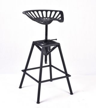 Bar Stool Industrial Swivel Tractor Seat Vintage Dinner Chair Height Adjustable 3