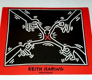 Keith Haring 4 Art Print 92 Litho Graffiti Street Urban Poster Vtg Kaws Basquiat
