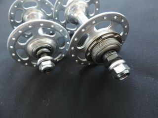 GREAT VINTAGE CAMPAGNOLO RECORD PISTA TRACK HUBS - 36 H - 100 X 126 SPACE 4