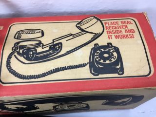 Rare Vintage 1969 Poynter Products TEXAS TELEPHONE w/ Box Toy Gag Gift Japan 7