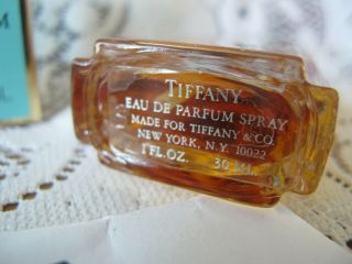RARE Vintage 1980s TIFFANY 30ml 1.  0 oz EDP EAU DE PARFUM Women Perfume boxed 3