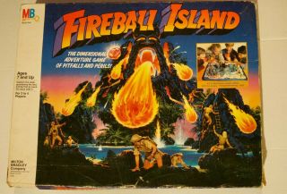 Vintage 1986 Fireball Island Milton Bradley Game 100 Complete
