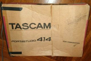 Tascam Portastudio 414 Vintage 4 Track Cassette Recorder Multitrack & Power Cord 7