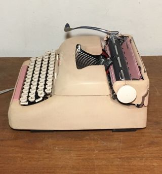 Vintage Smith Corona 5TE Electric Typewriter Pink 1950 ' s 5