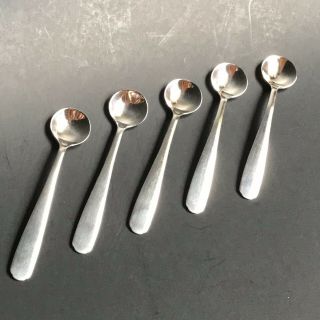 5 Sterling Silver Salt Cellar Spoons