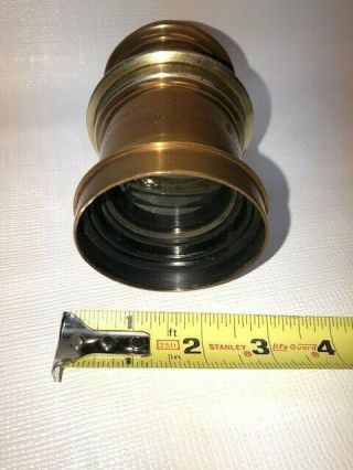 Vintage 8 x 10 View Camera Lens,  F.  Lancaster & Son 4