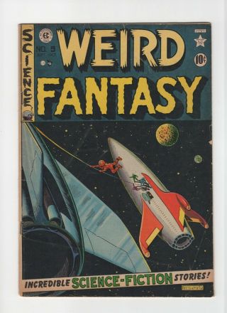 Weird Fantasy 9 Fn 6.  0 Vintage Ec Comic Horror Scifi Golden Age 10c