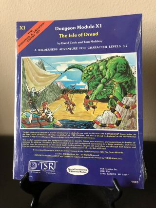 Rare Dungeons And Dragons Module X1 Tsr 9043 1981 Book Vintage