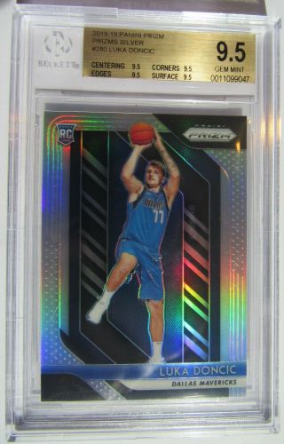 2018 Prizm Perfect Bgs 9.  5 Luka Doncic Silver Rc 4x9.  5 Non Auto Rookie Card Rare