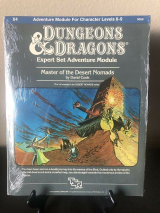 Factory Rare Dungeons And Dragons Module X4 Tsr 9068 1983 Book Vintage