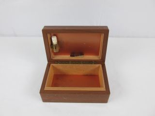 Vintage Alfred Dunhill Of London Wood Humidor Cigar Box Copper Lining Solid Wood