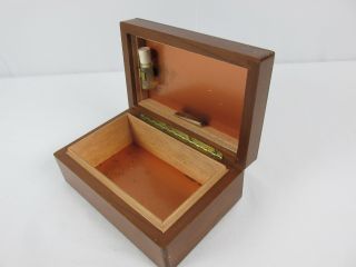 Vintage Alfred DUNHILL of London Wood Humidor Cigar Box Copper Lining Solid Wood 6