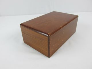 Vintage Alfred DUNHILL of London Wood Humidor Cigar Box Copper Lining Solid Wood 8