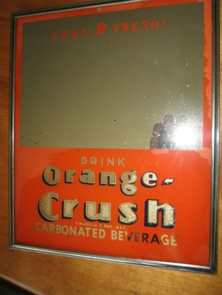 Vintage Orange - Crush Carbonated Beverage Soda Pop Mirror/sign Advertising