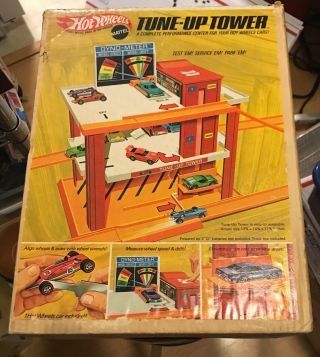 Vintage Hot Wheels 1969 Tune - Up Tower With Wrench And Screws