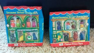 Vintage Fisher Price Toys Play Family Sesame Street Characters & More Characters 2
