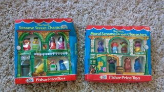 Vintage Fisher Price Toys Play Family Sesame Street Characters & More Characters 3