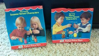 Vintage Fisher Price Toys Play Family Sesame Street Characters & More Characters 4
