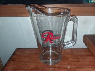 Vintage Rainier Beer Glass Beverage Beer Pitcher 8 1/2 " Collectible