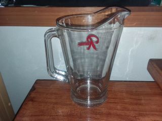 Vintage Rainier Beer Glass Beverage Beer Pitcher 8 1/2 