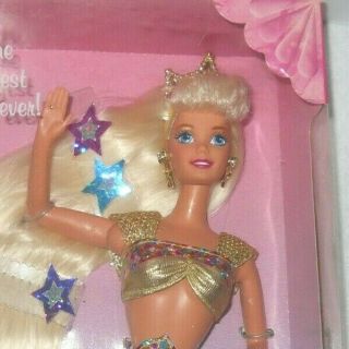 Vintage 1995 Jewel Hair Mermaid Blonde Barbie Doll Mattel 14586 8