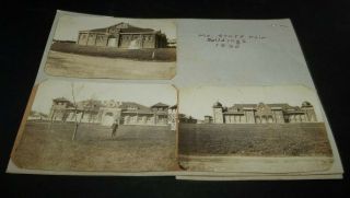 5 Vtg 1920 Photographs Of Missouri Stae Fair Buildings Sedalia Missouri