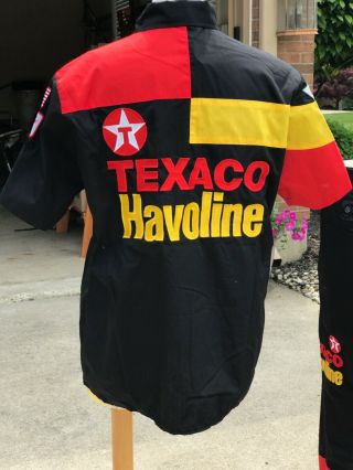 Yates Vintage RACING TEXACO HAVOLINE CREW uniform Ford Mac Tool Shirt Pants 8